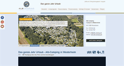 Desktop Screenshot of alb-camping.de